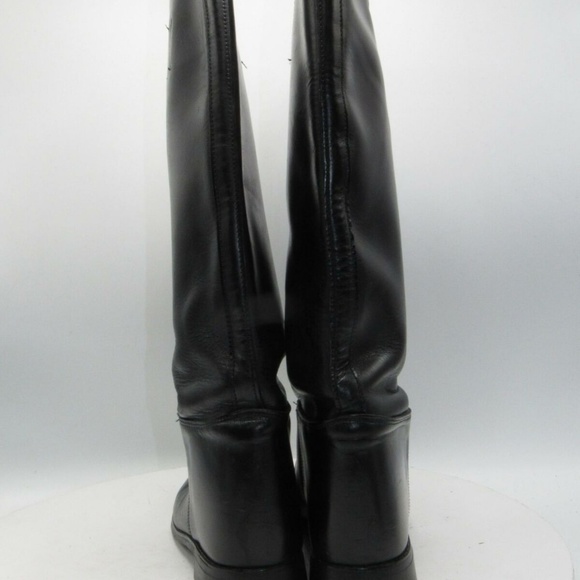Vintage Police Sz 7 B Black Equestrian Boot C1B E4 - Picture 7 of 8